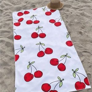 Swim Mod Cherry Print Beach Blanket